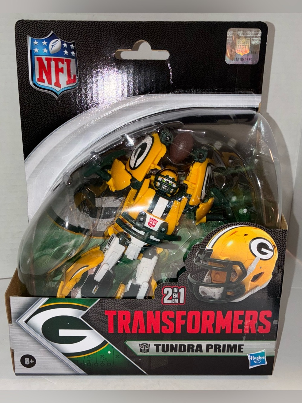 Hasbro Transformers Tundra Prime Yellow & Green NFL Action Figure